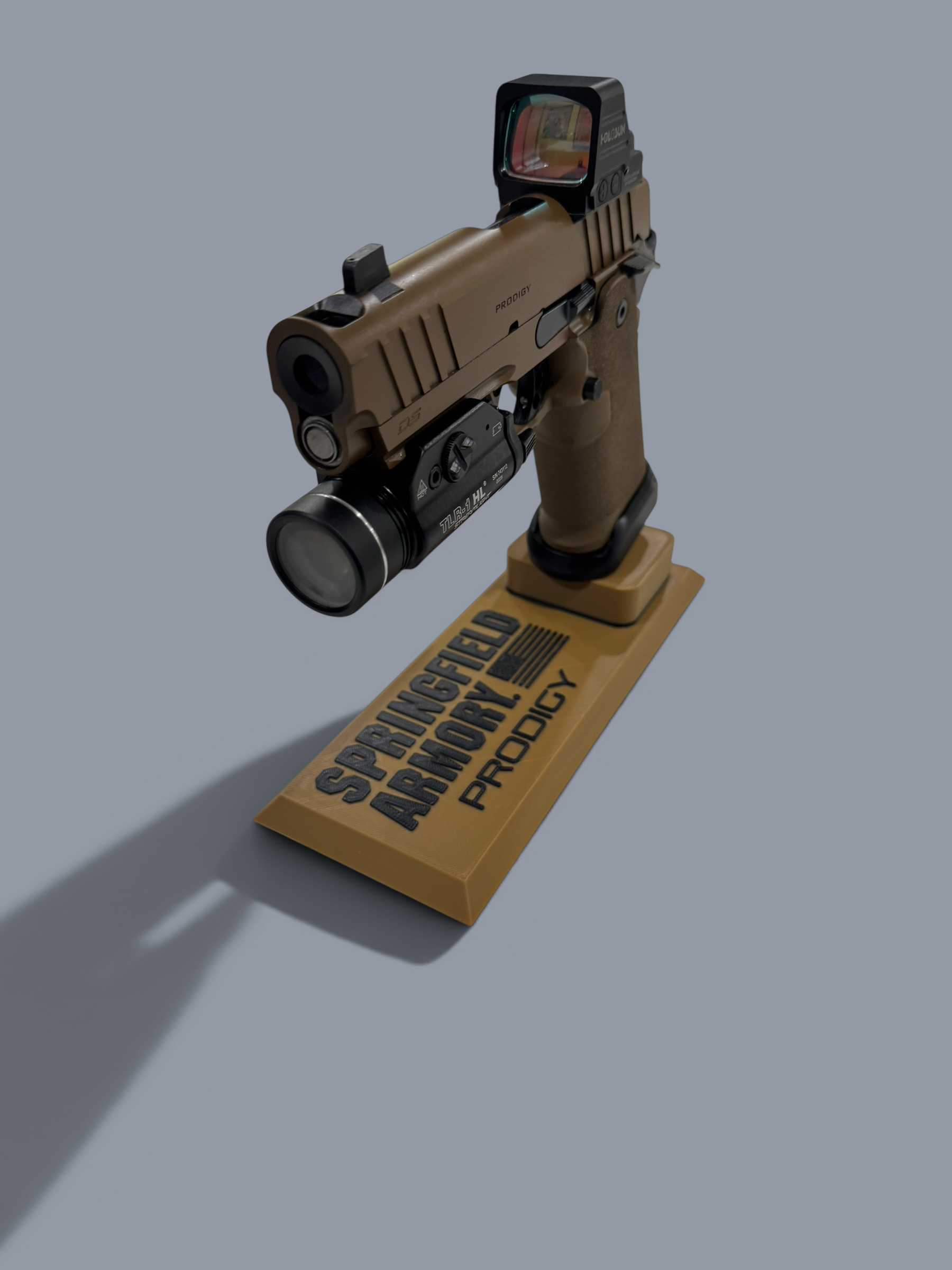 Custom Pistol Display Stand – Personalized with Your Logo, Name & Custom Colors